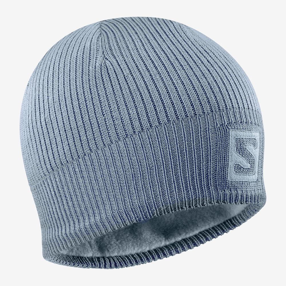 Gorros Salomon Hombre Azules - Salomon Argentina LOGO ,186072-EPK